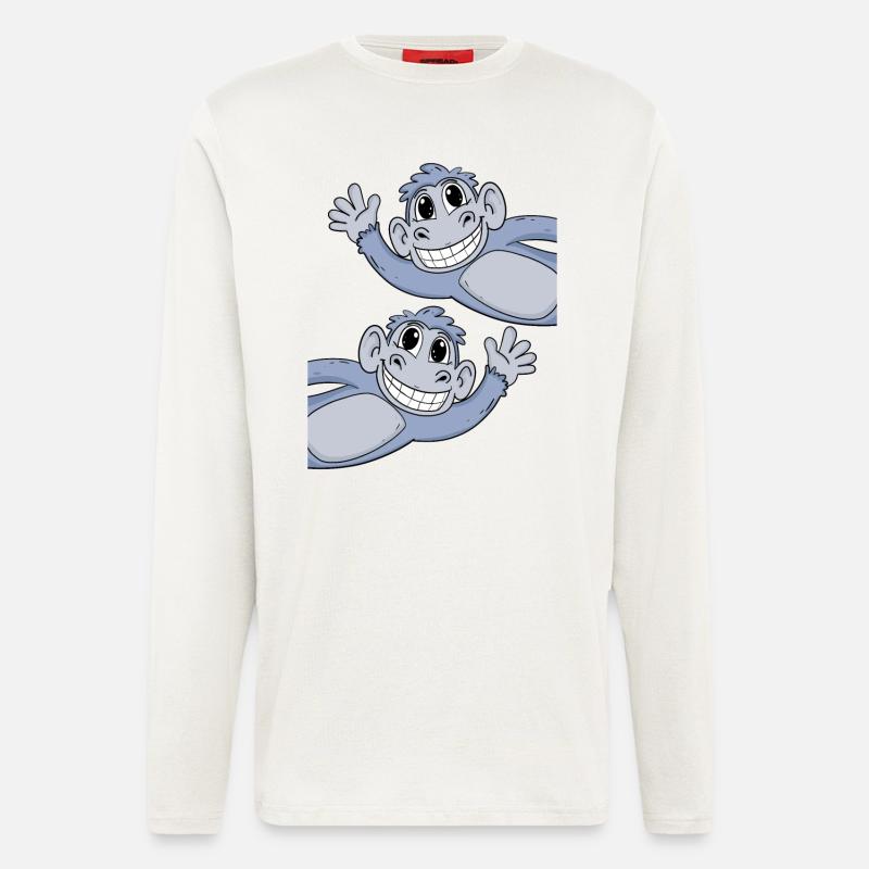 Monkey Monkeys - Longsleeve - made by SPREAD  - OFF WHITE