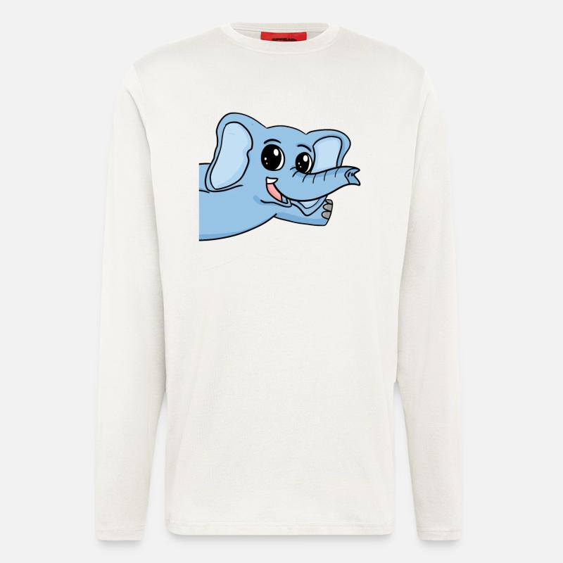 Elephant Greeting Greeting - Longsleeve - made by SPREAD  - OFF WHITE