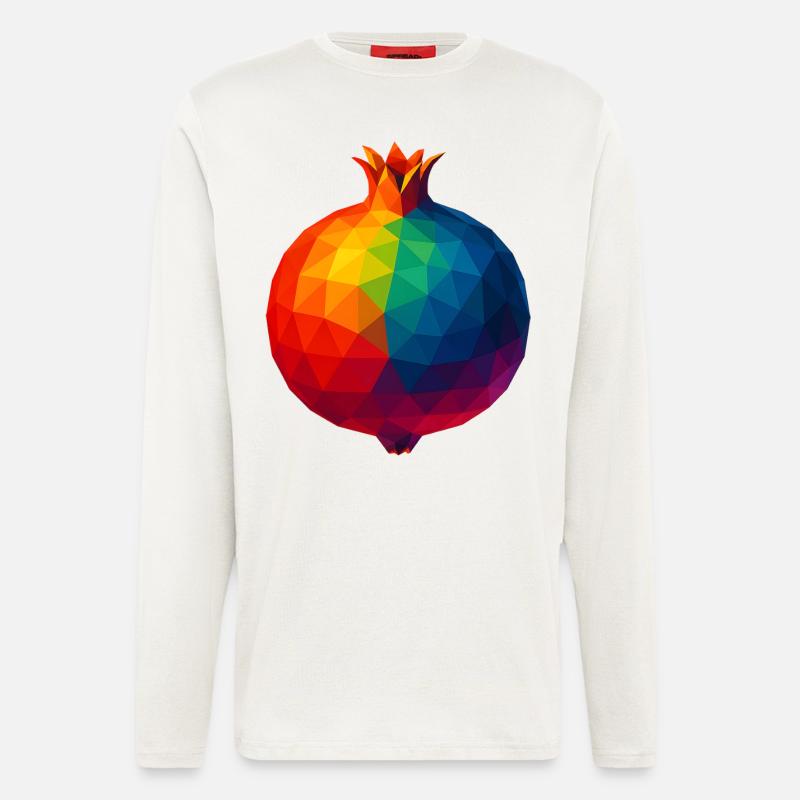 WPAP Style - Pomegranate - Longsleeve - made by SPREAD  - OFF WHITE