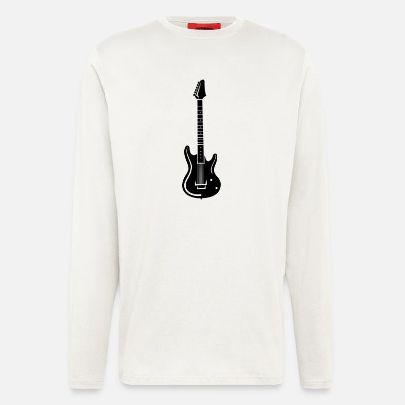 E-Gitarre - Langarmshirt - made by SPREAD  - OFF WHITE