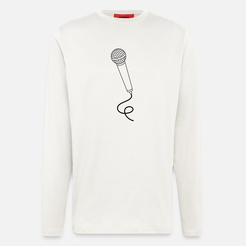 Microphone - Longsleeve - made by SPREAD  - OFF WHITE