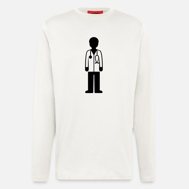 Doktor Arzt - Langarmshirt - made by SPREAD  - OFF WHITE