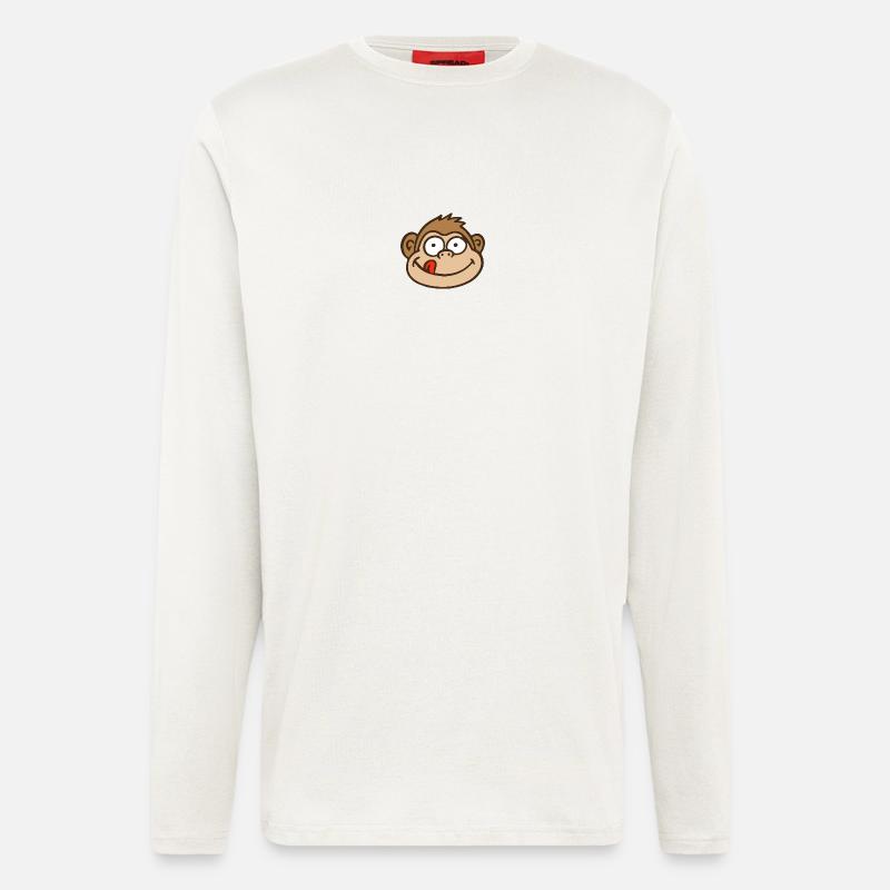 Affe - Langarmshirt - made by SPREAD  - OFF WHITE