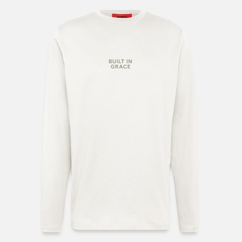 Built in Grace Typography - Langarmshirt - made by SPREAD  - OFF WHITE