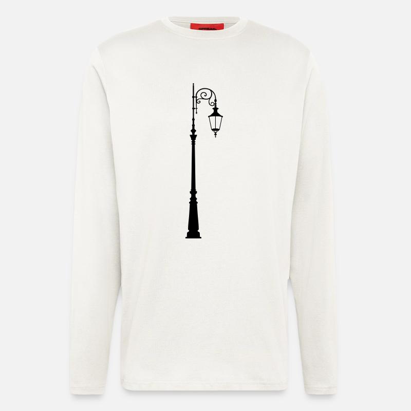 Straßenlaterne - Langarmshirt - made by SPREAD  - OFF WHITE