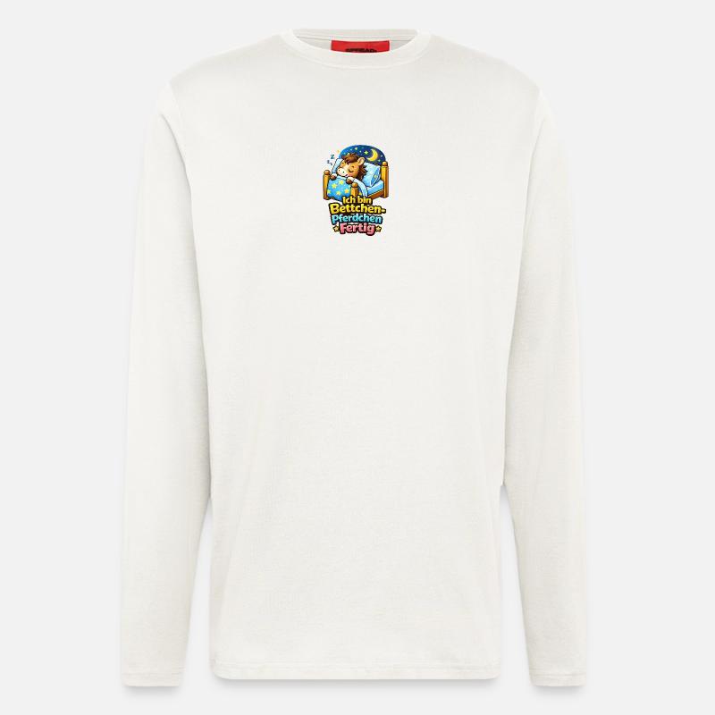 Bettchen Pferdchen Fertig | Bettfertig (md) - Langarmshirt - made by SPREAD  - OFF WHITE