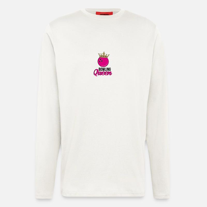 Bowling Queen - Longsleeve - made by SPREAD  - OFF WHITE