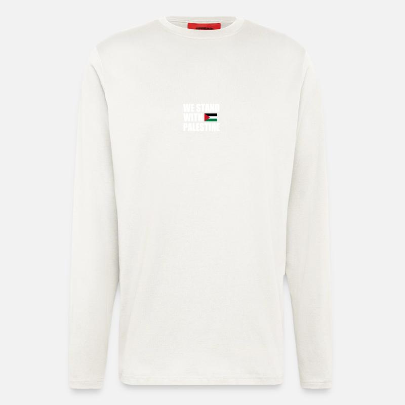 We stand with palestine - Longsleeve - made by SPREAD  - OFF WHITE