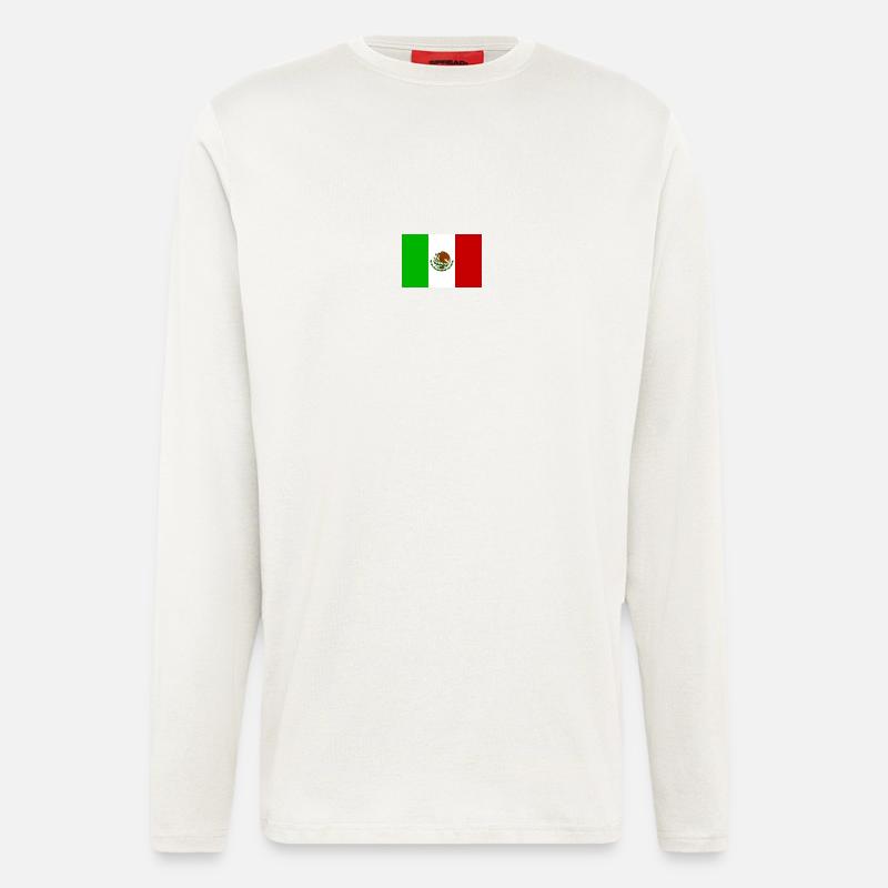 Flagge México - Langarmshirt - made by SPREAD  - OFF WHITE