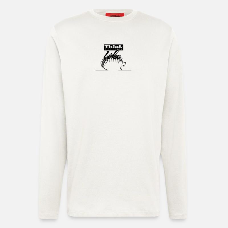 Igel / hedgehog (1c) - Longsleeve - made by SPREAD  - OFF WHITE
