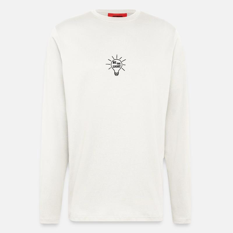 Be the light - Langarmshirt - made by SPREAD  - OFF WHITE