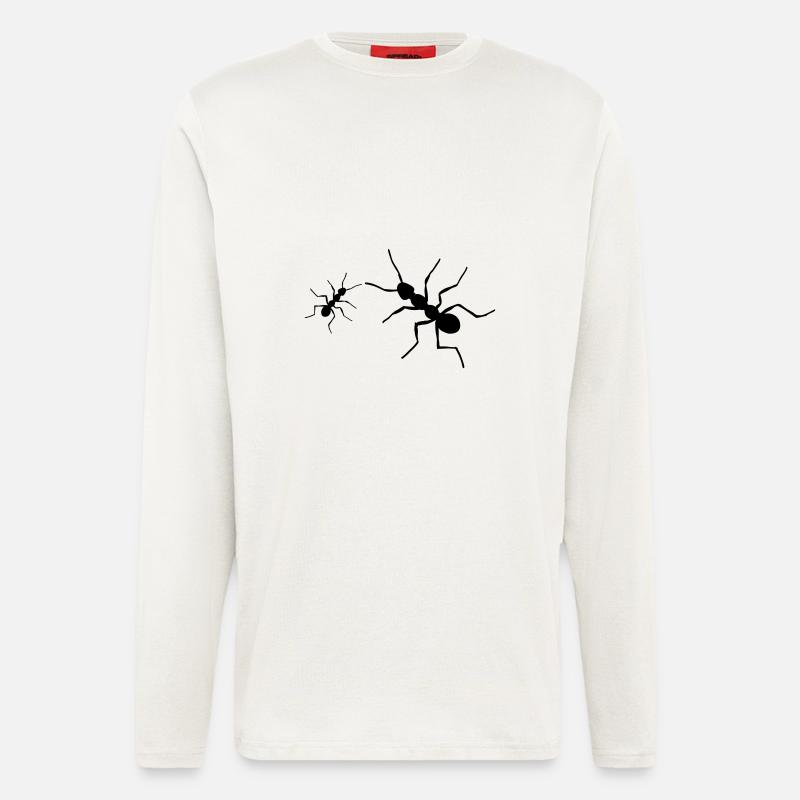 Ameise 1 - Langarmshirt - made by SPREAD  - OFF WHITE