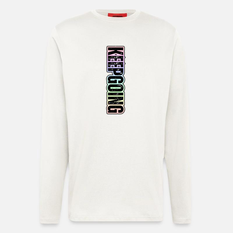 KEEP GOING – Pastel Vertical Theme - Longsleeve - made by SPREAD  - OFF WHITE