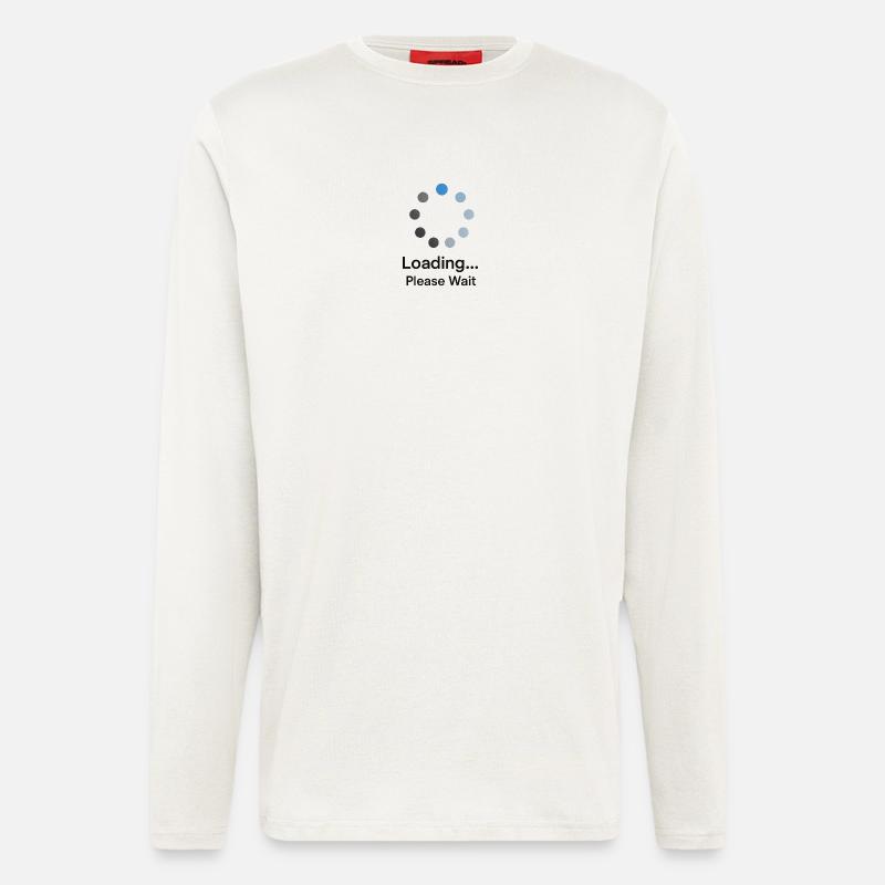 Loading Please Wait - Langarmshirt - made by SPREAD  - OFF WHITE