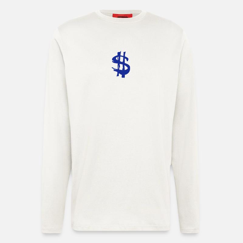 dollar - Langarmshirt - made by SPREAD  - OFF WHITE