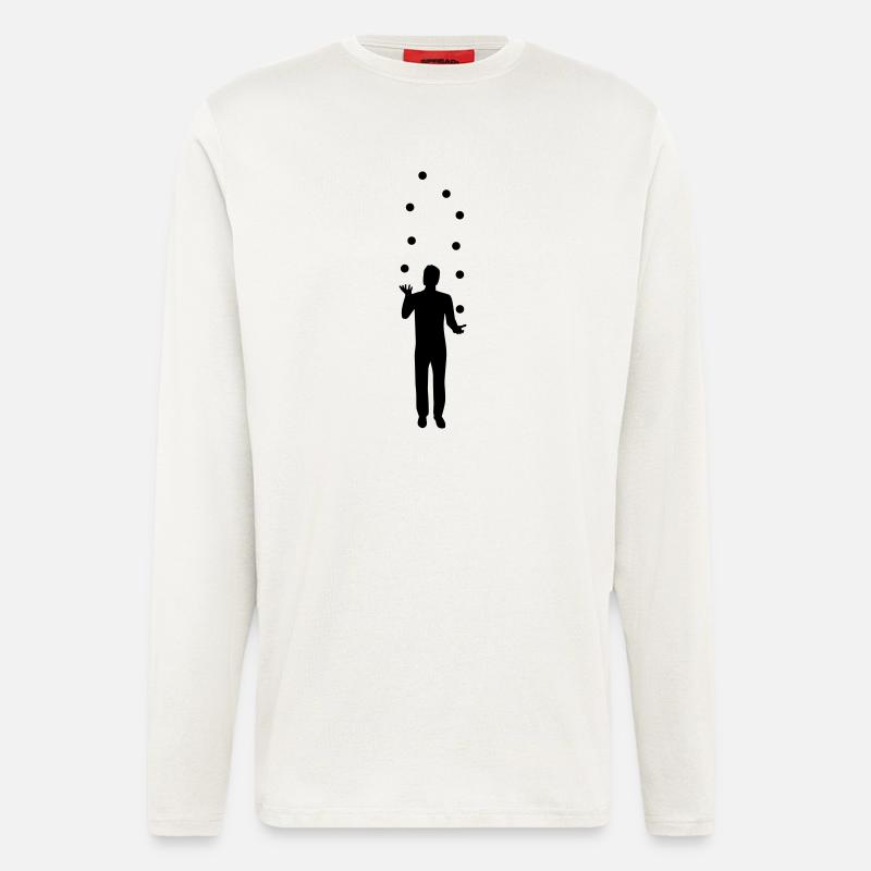 Jonglieren - Langarmshirt - made by SPREAD  - OFF WHITE