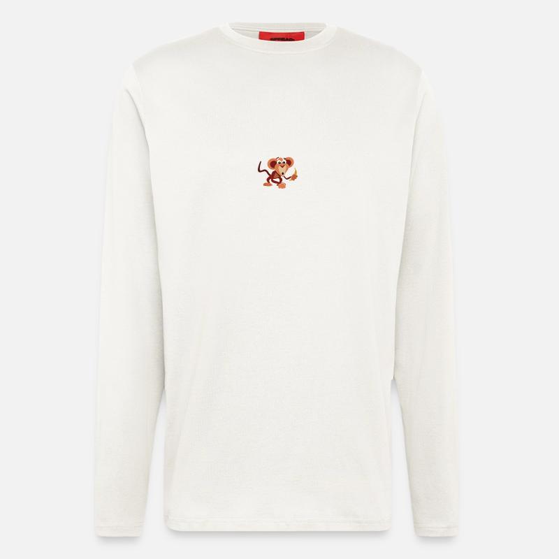 Monkey - Langarmshirt - made by SPREAD  - OFF WHITE
