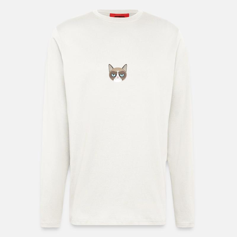 Grumpy Cat - Langarmshirt - made by SPREAD - OFF WHITE