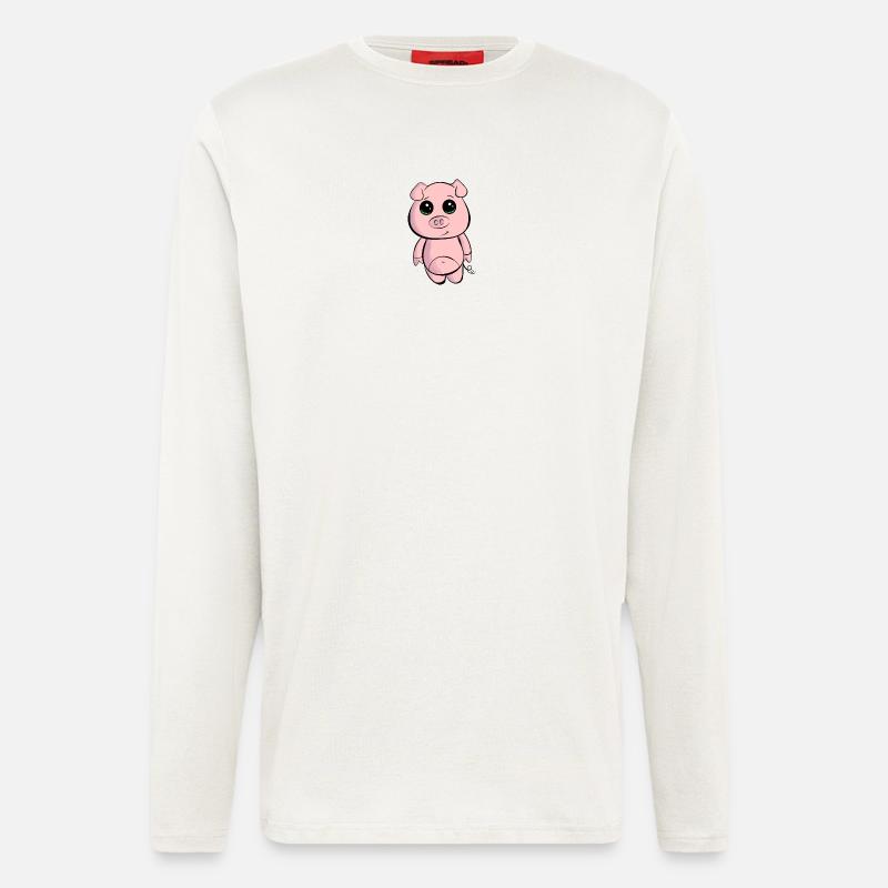 Kleines Babyschwein - Langarmshirt - made by SPREAD  - OFF WHITE