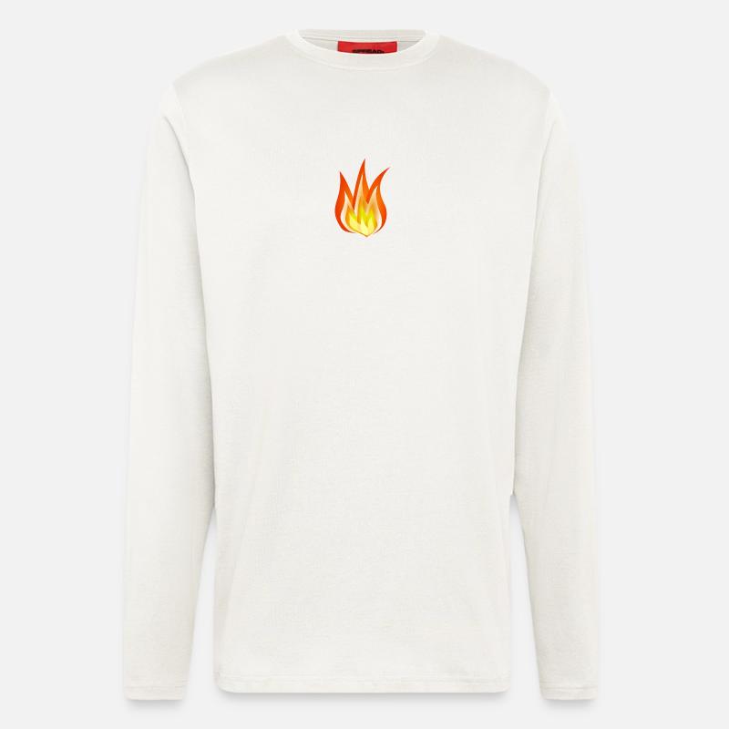 FIRE - Longsleeve - made by SPREAD  - OFF WHITE