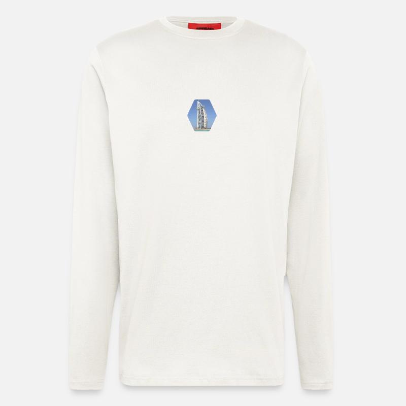 Burj al Arab - Dubai - Langarmshirt - made by SPREAD  - OFF WHITE