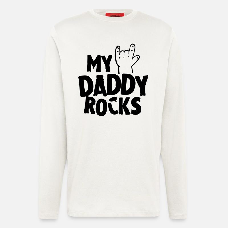 My daddy rocks - Langarmshirt - made by SPREAD  - OFF WHITE