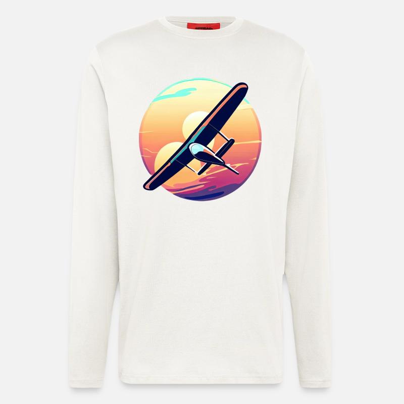 Glider at sunset design - Longsleeve - made by SPREAD  - OFF WHITE