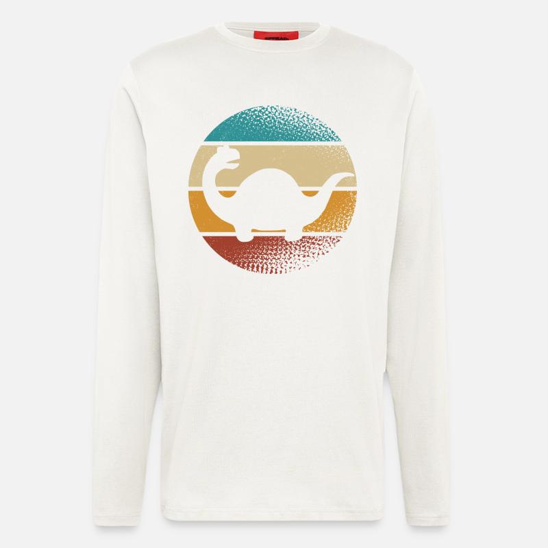 Dino Dinosaurier - Langarmshirt - made by SPREAD  - OFF WHITE