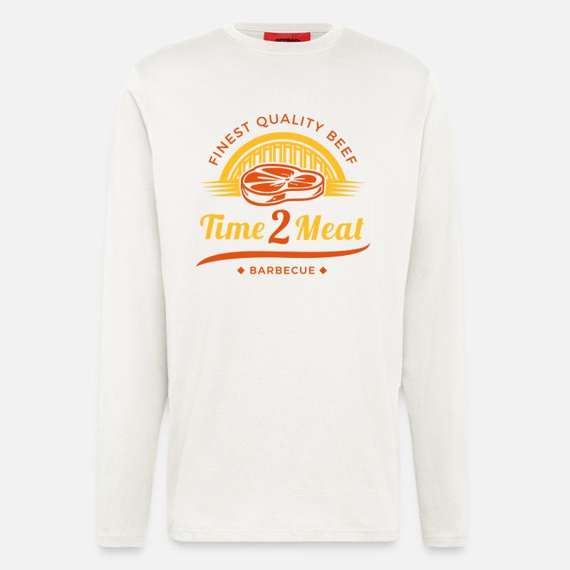 Time 2 Meat - Langarmshirt - made by SPREAD  - OFF WHITE