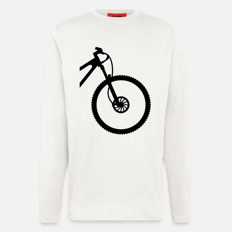 Mountain bike front - Longsleeve - made by SPREAD  - OFF WHITE