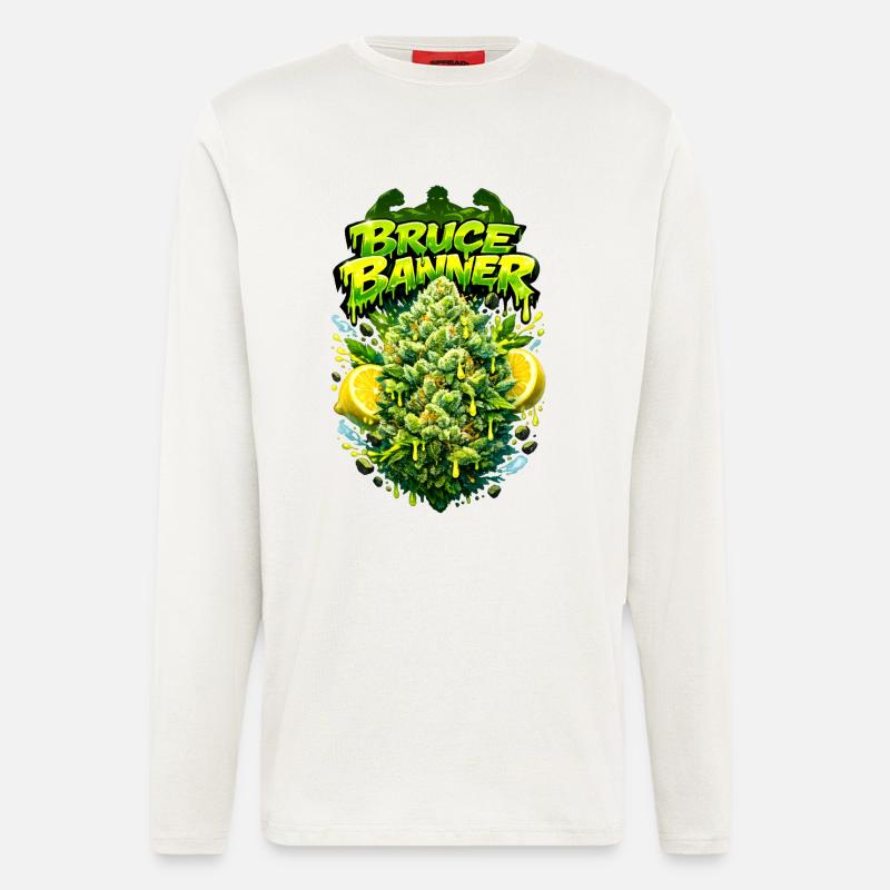 BB Strain Graffiti Art Print - Langarmshirt - made by SPREAD  - OFF WHITE