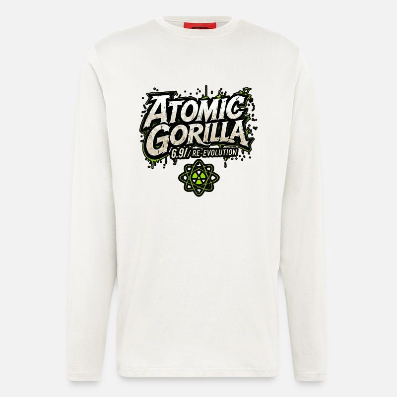 Atomic Gorilla Re-Evolution - Longsleeve - made by SPREAD - OFF WHITE