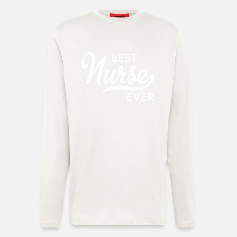 Krankenschwester - Langarmshirt - made by SPREAD  - OFF WHITE