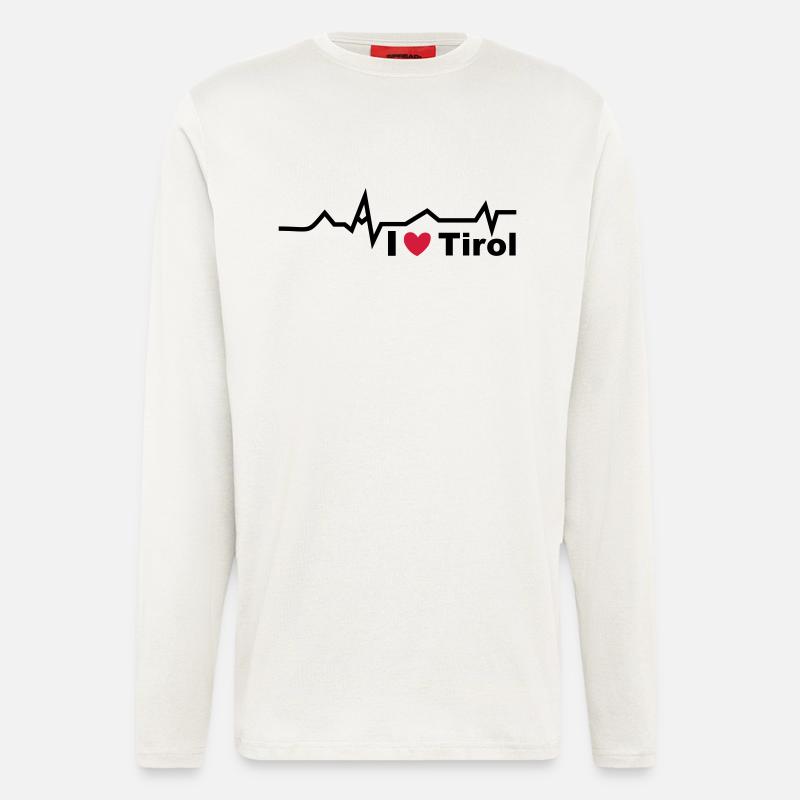 Herzschlag Tirol - Langarmshirt - made by SPREAD  - OFF WHITE