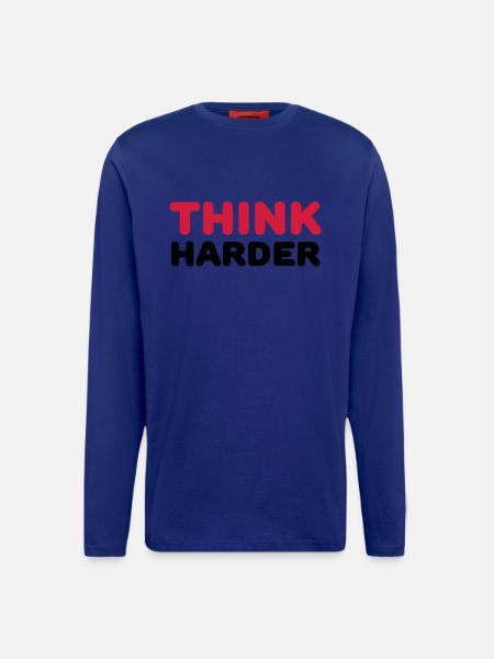 Think harder - Manches longues bio décontracté fabriqué en UE - OFF WHITE