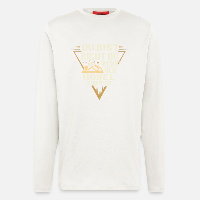 Schreiner Hobel - Langarmshirt - made by SPREAD - OFF WHITE