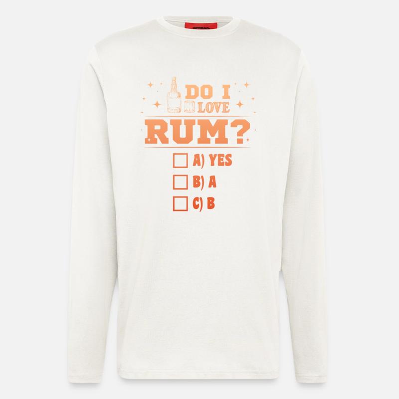 Rum Trinker - Langarmshirt - made by SPREAD  - OFF WHITE