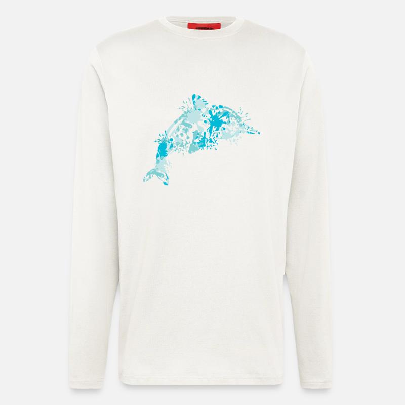 Delfin - Langarmshirt - made by SPREAD  - OFF WHITE