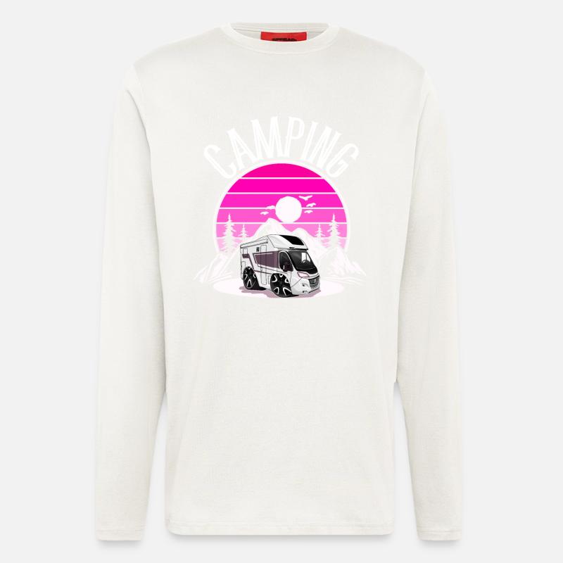 Camping Camper Campen - Longsleeve - made by SPREAD  - OFF WHITE