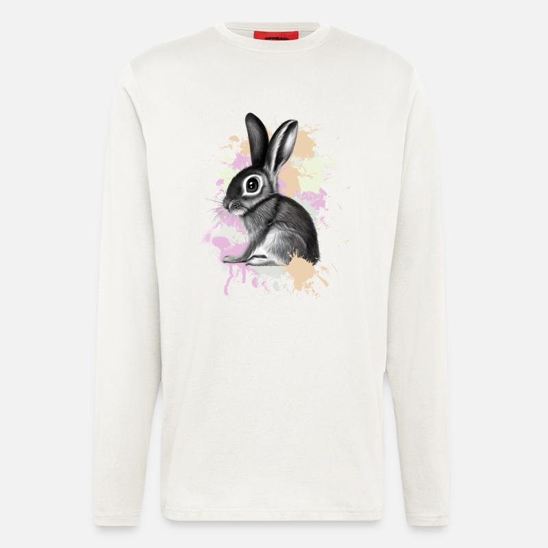 Lapin Lapin - Manches longues bio décontracté fabriqué en UE - OFF WHITE