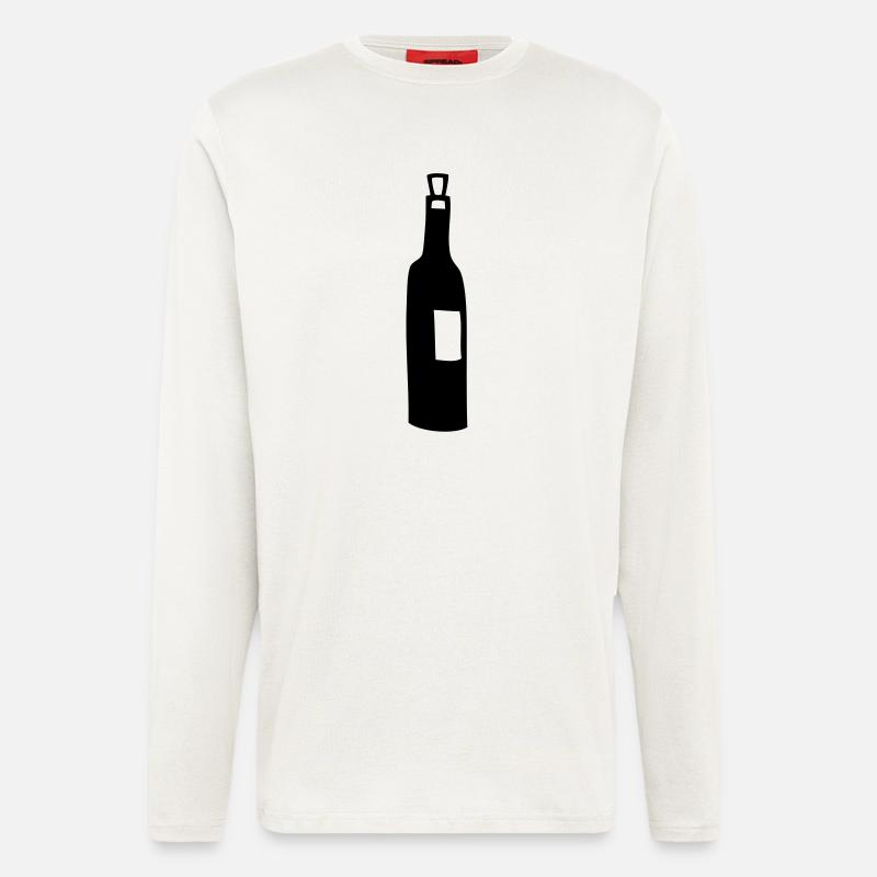 flasche voll - Langarmshirt - made by SPREAD  - OFF WHITE