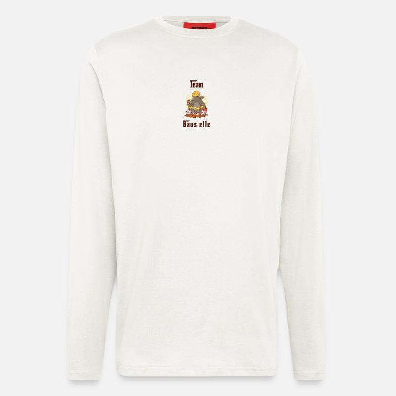 Team Baustelle - Langarmshirt - made by SPREAD  - OFF WHITE