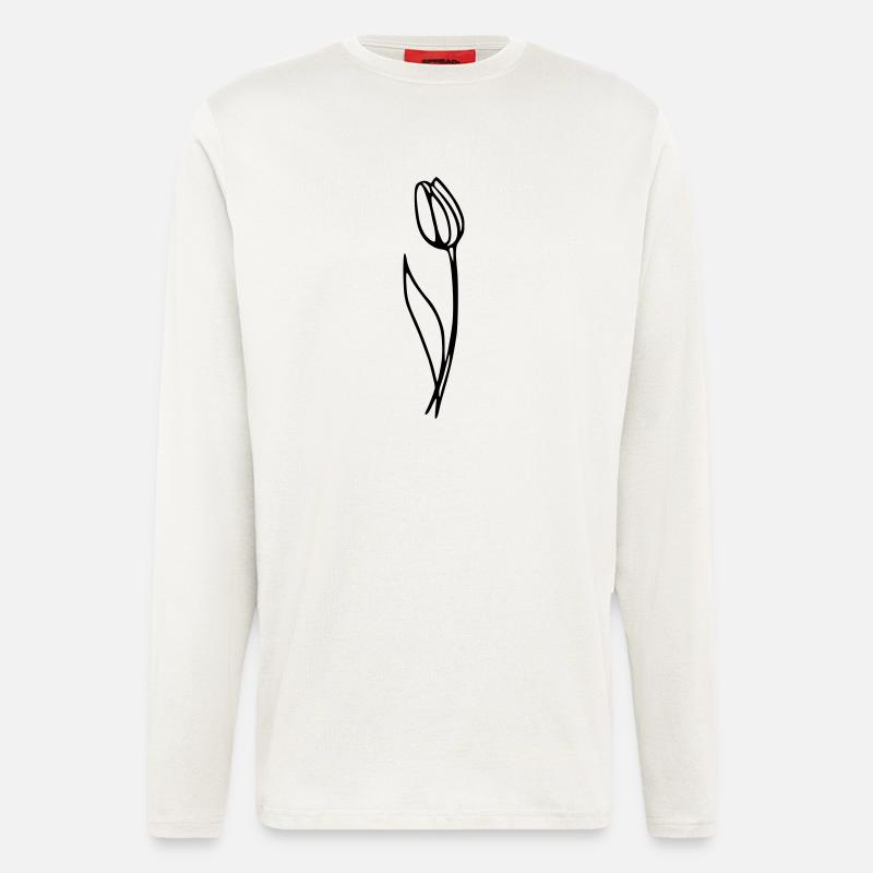 Tulipe - Manches longues bio décontracté fabriqué en UE - OFF WHITE