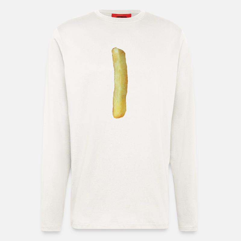 Pommes eins - Langarmshirt - made by SPREAD  - OFF WHITE