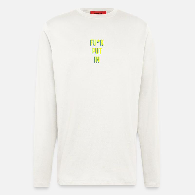 Provocative neon text graphics - Longsleeve - made by SPREAD  - OFF WHITE
