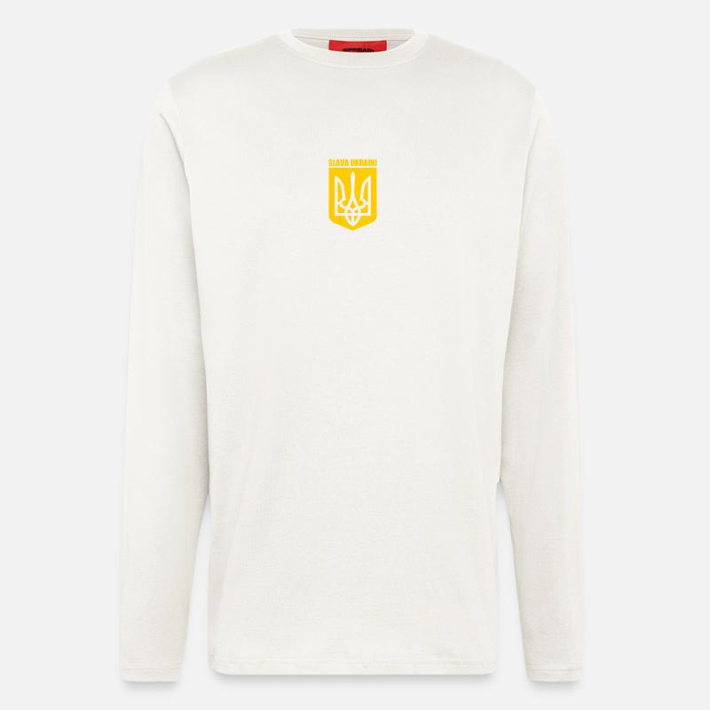 Slava ukraini - Langarmshirt - made by SPREAD  - OFF WHITE