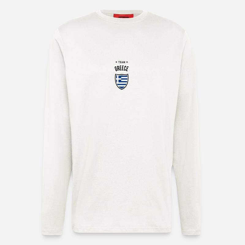Team Greece - Longsleeve - made by SPREAD  - OFF WHITE