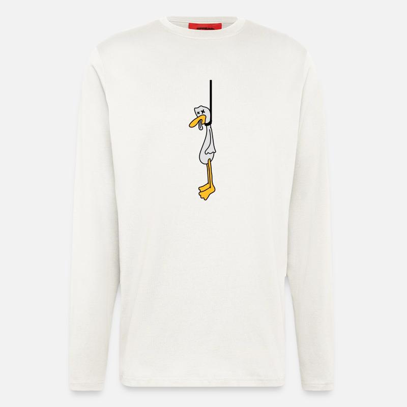 Hanged Duck - Langarmshirt - made by SPREAD  - OFF WHITE