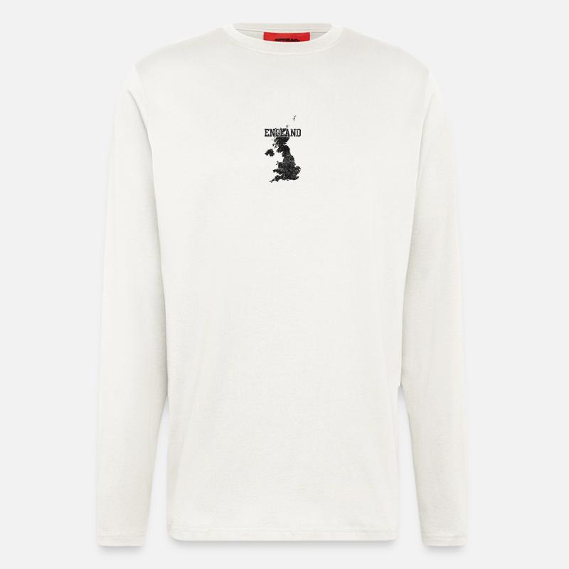 England Brick Map Texture - Longsleeve - made by SPREAD  - OFF WHITE