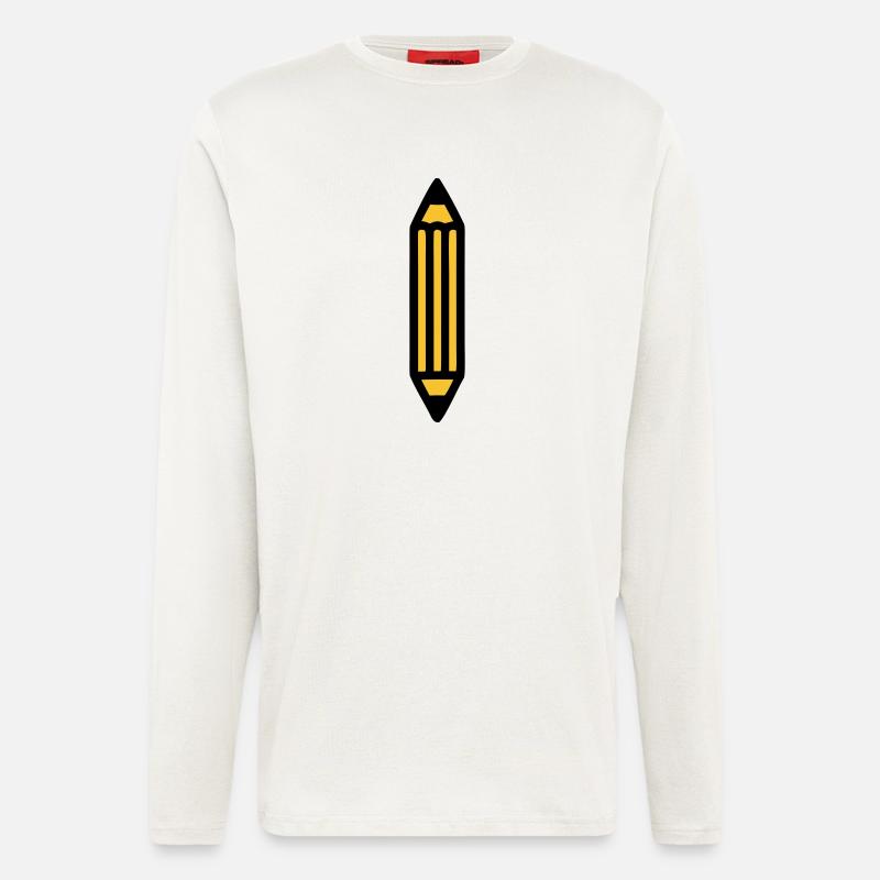 Pencil Writing Author Art - Longsleeve - made by SPREAD  - OFF WHITE